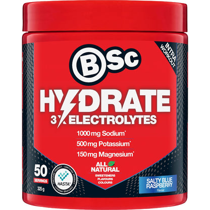 Bsc Hydrate Electrolytes Salty Blue Raspberry 325g