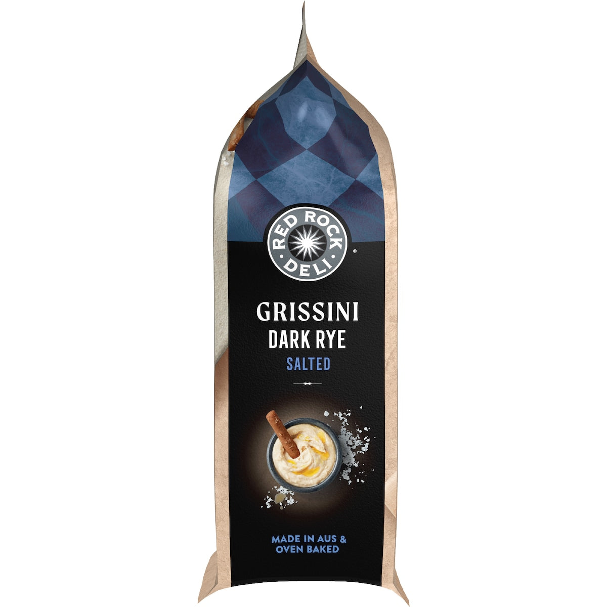 Red Rock Deli Grissini Salted Dark Rye 135g