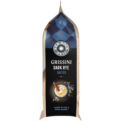 Red Rock Deli Grissini Salted Dark Rye 135g