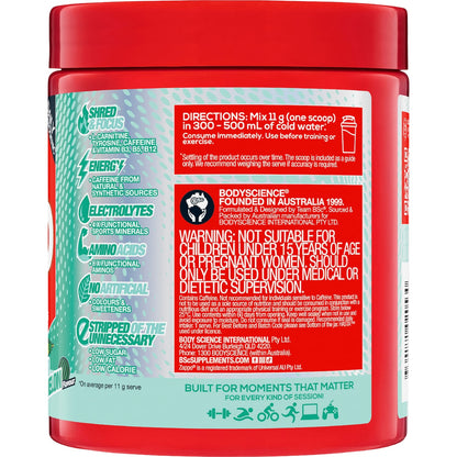 Bsc Zappo Shred Energy & Hydration Sour Watermelon 275g
