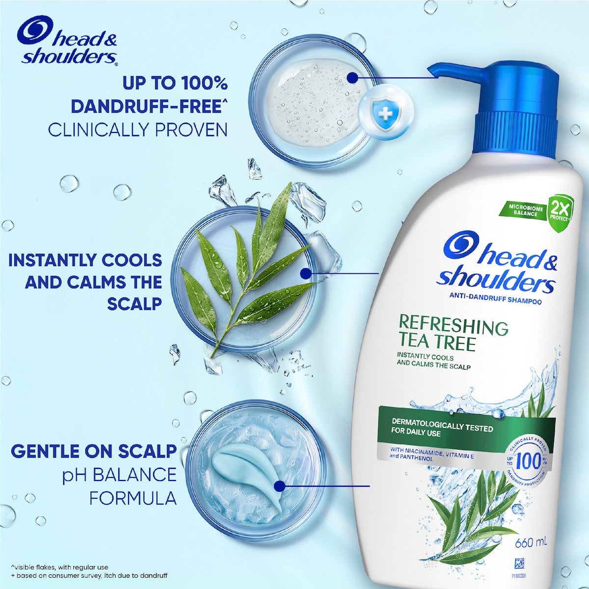 Head & Shoulders Refreshing Tea Tree Oil Shampoo 660ml