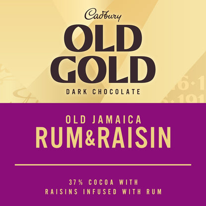 Cadbury Old Gold Jamaica Rum & Raisin Dark Chocolate Block 170g