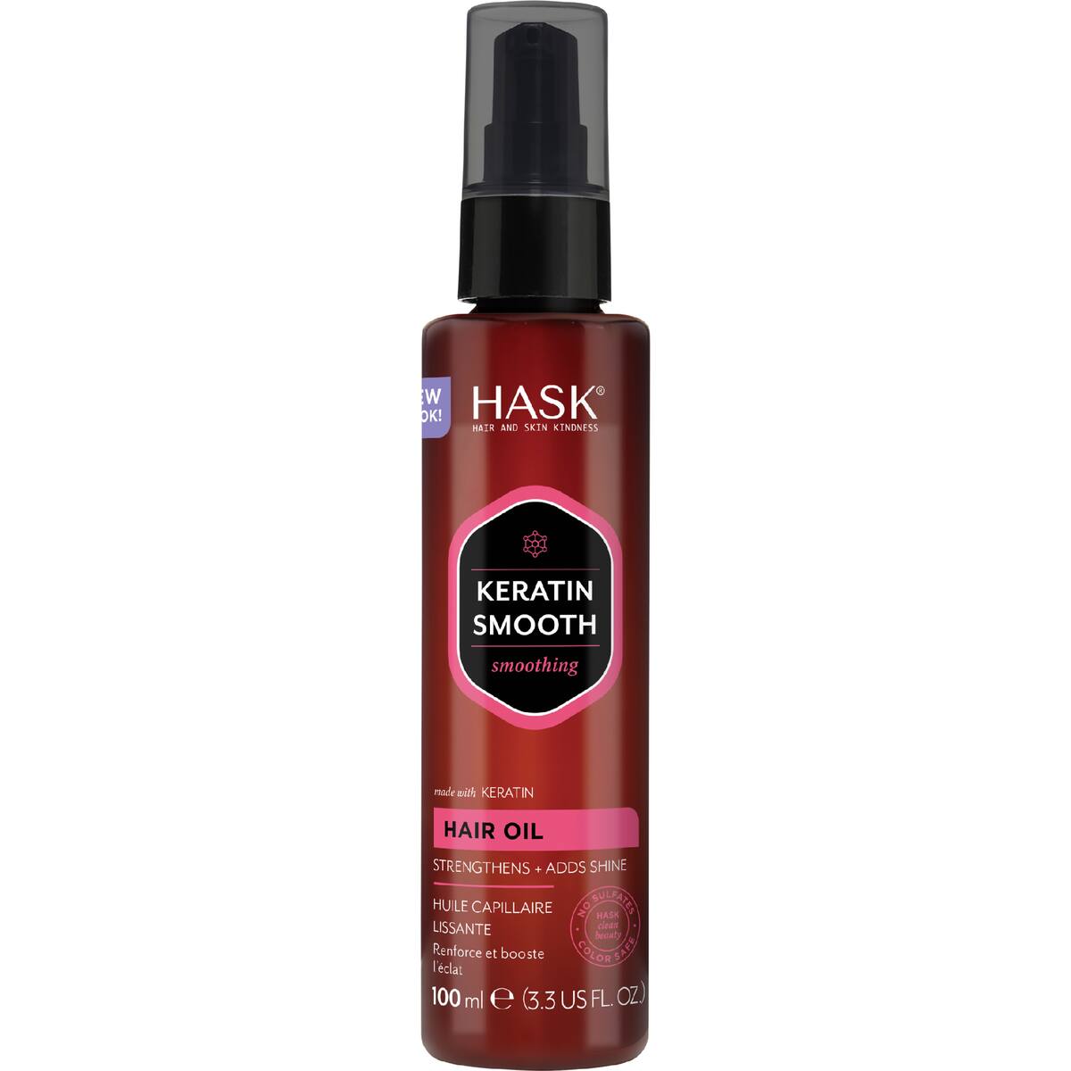 Hask Keratin Smooth Hair Oil 100ml