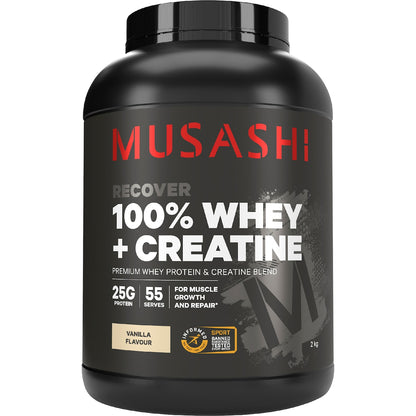 Musashi 100% Whey + Creatine Vanilla 2kg