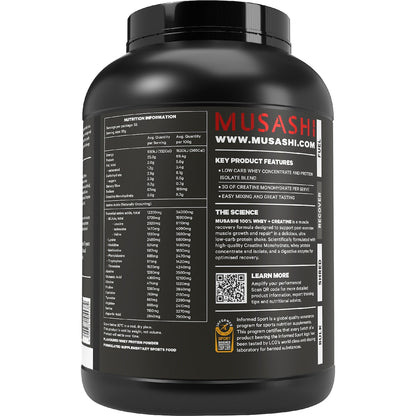 Musashi 100% Whey + Creatine Vanilla 2kg