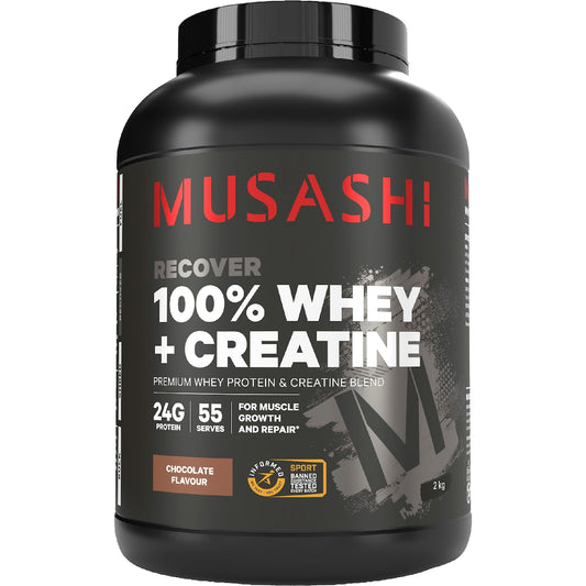 Musashi 100% Whey + Creatine Chocolate 2kg