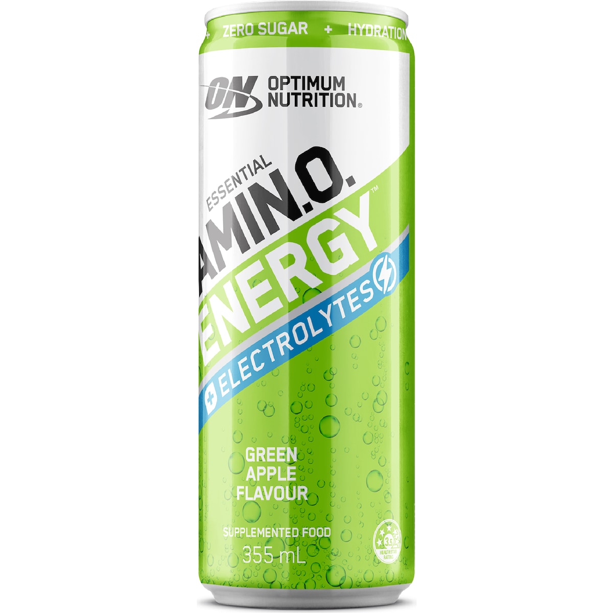 Optimum Nutrition Amino Energy Drink Green Apple 355ml