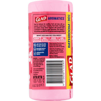 Glad Aromatics Cherry Blossom Bathroom Tidy Bags 30 Pack
