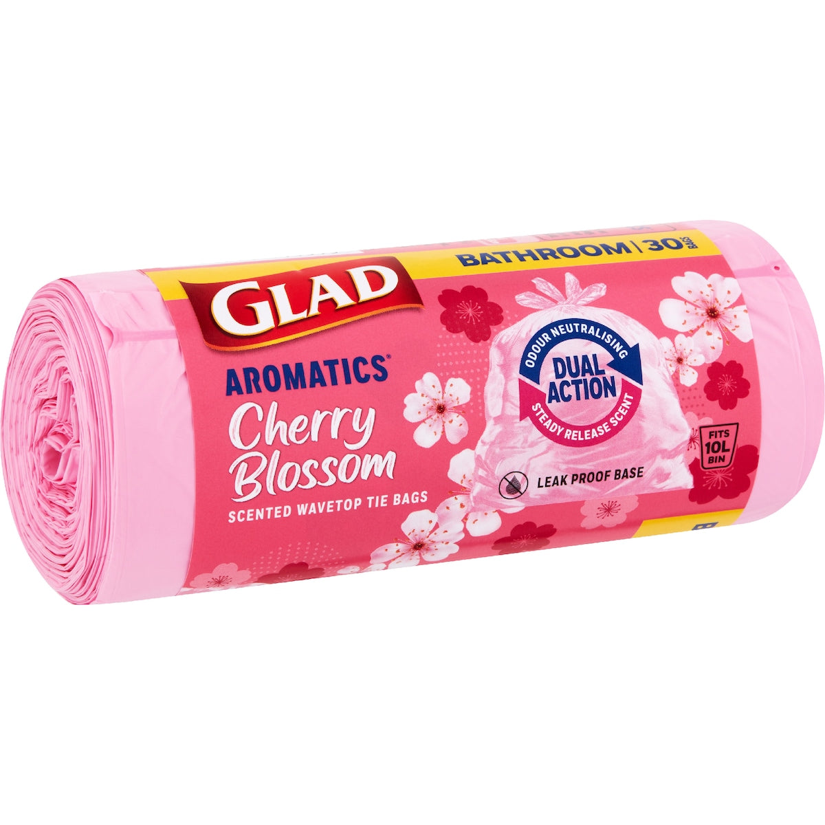 Glad Aromatics Cherry Blossom Bathroom Tidy Bags 30 Pack