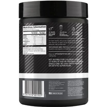 Optimum Nutrition Whey Protein Chocolate Milkshake 525g