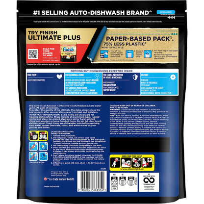 Finish Ultimate Plus Dishwashing Tablets Lemon 46 Pack