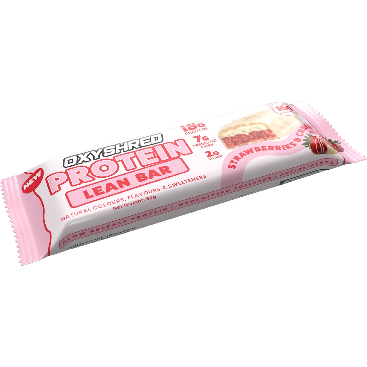 Oxyshred Protein Lean Bar Strawberries & Cream 50g