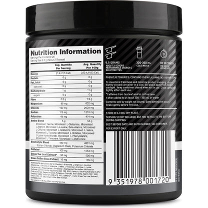 Optimum Nutrition Energy & Electrolytes Tangerine 190g