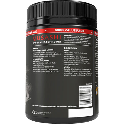 Musashi Creatine Unflavoured 600g