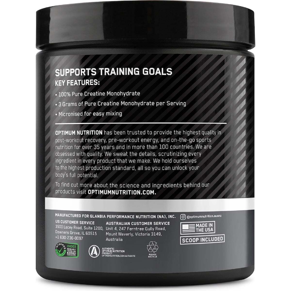 Optimum Nutrition Creatine Unflavoured 270g