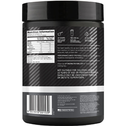 Optimum Nutrition Whey Protein Vanilla 525g