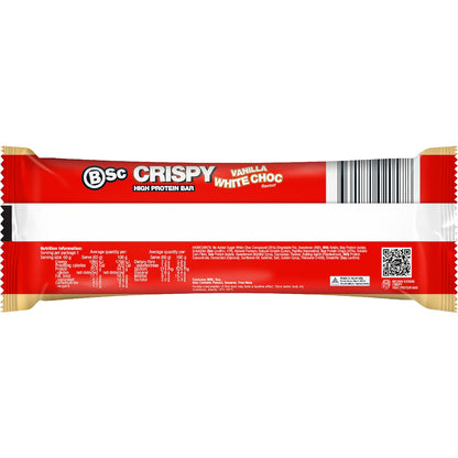 Bsc Crispy High Protein Bar Vanilla White Choc 60g