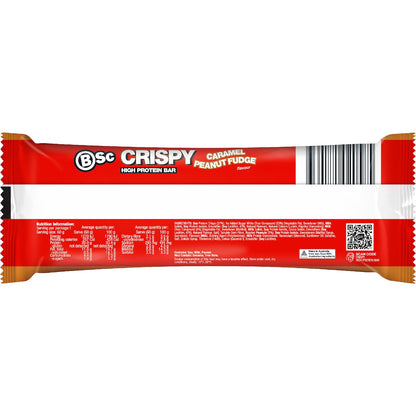Bsc Crispy High Protein Bar Caramel Peanut Fudge 60g