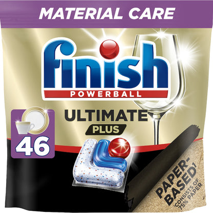 Finish Ultimate Plus Material Care Dishwashing Tablets 46 Pack