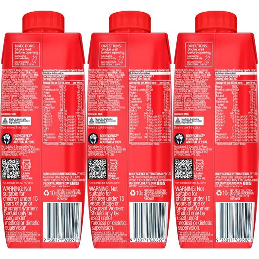 Bsc Protein Shake Strawberry 300ml X 3 Pack