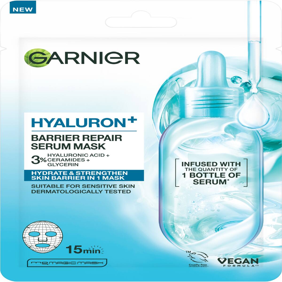 Garnier Hyaluron+ Repair Serum Mask 1ea