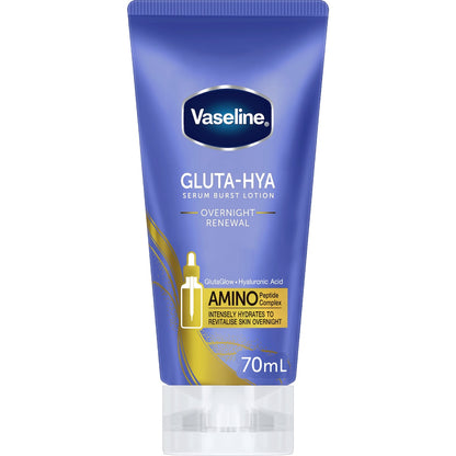 Vaseline Gluta-hya Serum Burst Lotion Overnight Renewal 70ml