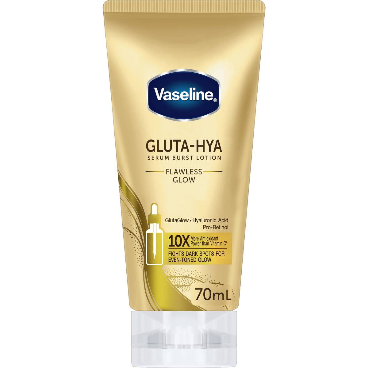 Vaseline Gluta-hya Serum Burst Lotion Flawless Glow 70ml