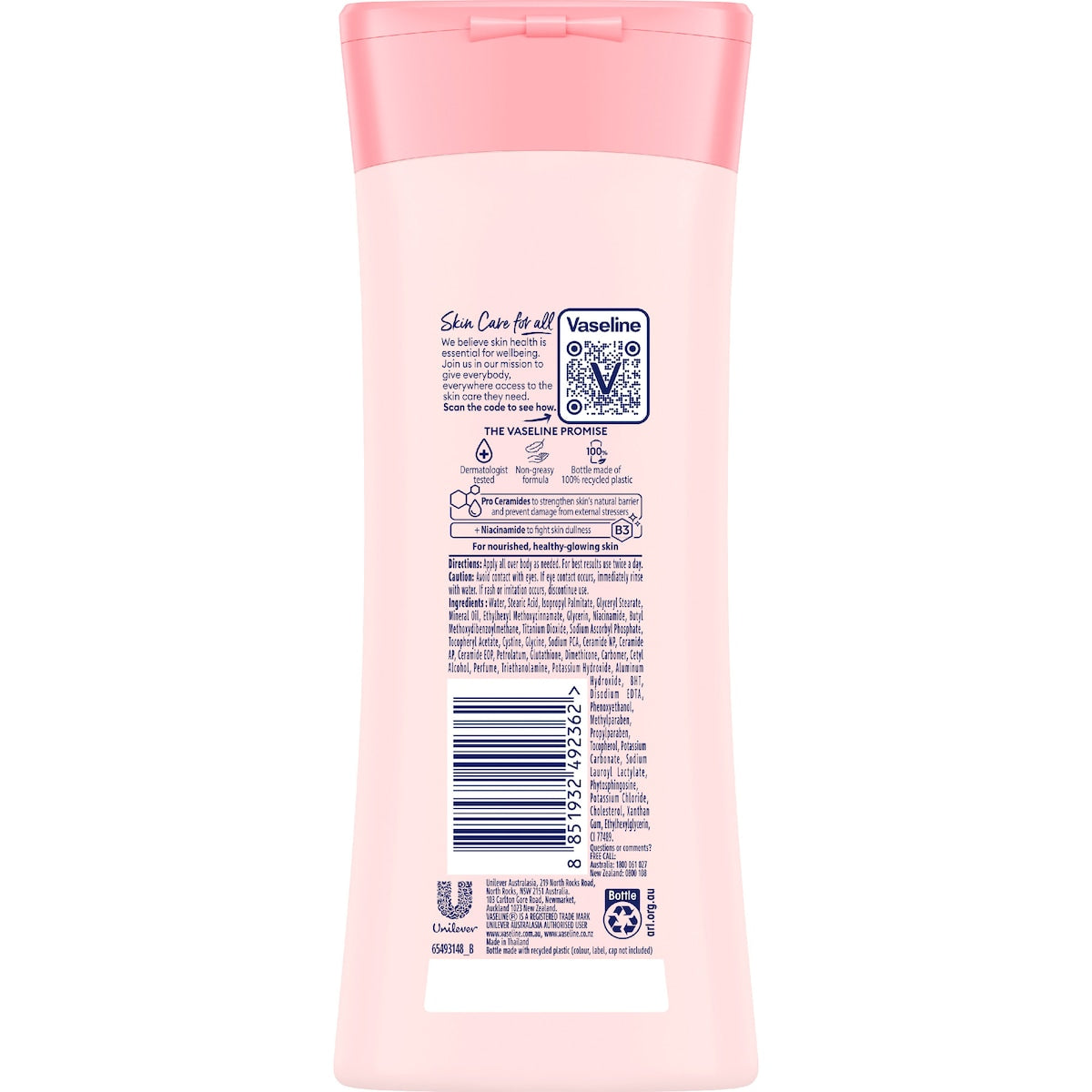 Vaseline Intensive Care Body Lotion Ceramide Glow 225ml