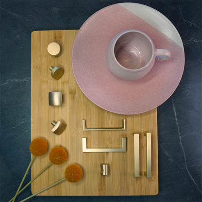 Lane Matte Brass Round Thick Knob - 32mm