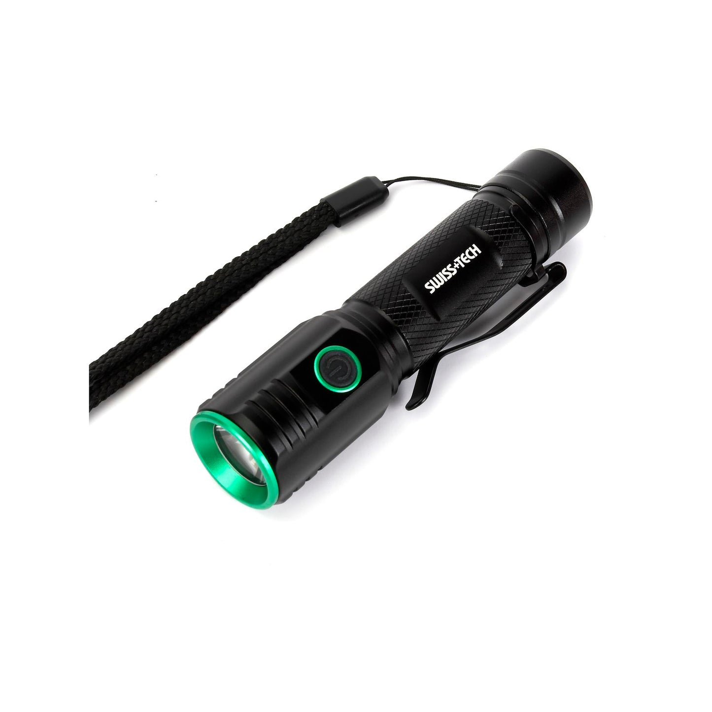 Swiss Tech Rechargeable Turbo Flashlight - 2000lm