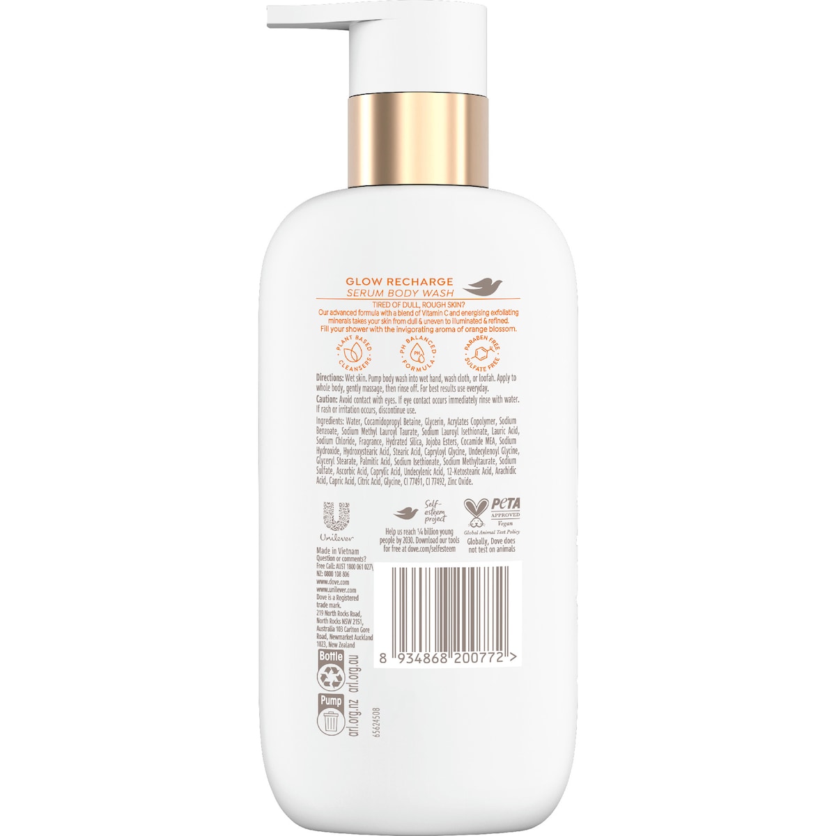 Dove Serum Body Wash Glow Recharge 300ml