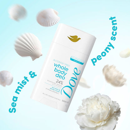 Dove Whole Body Deo Stick Sea Mist & Peony 81g