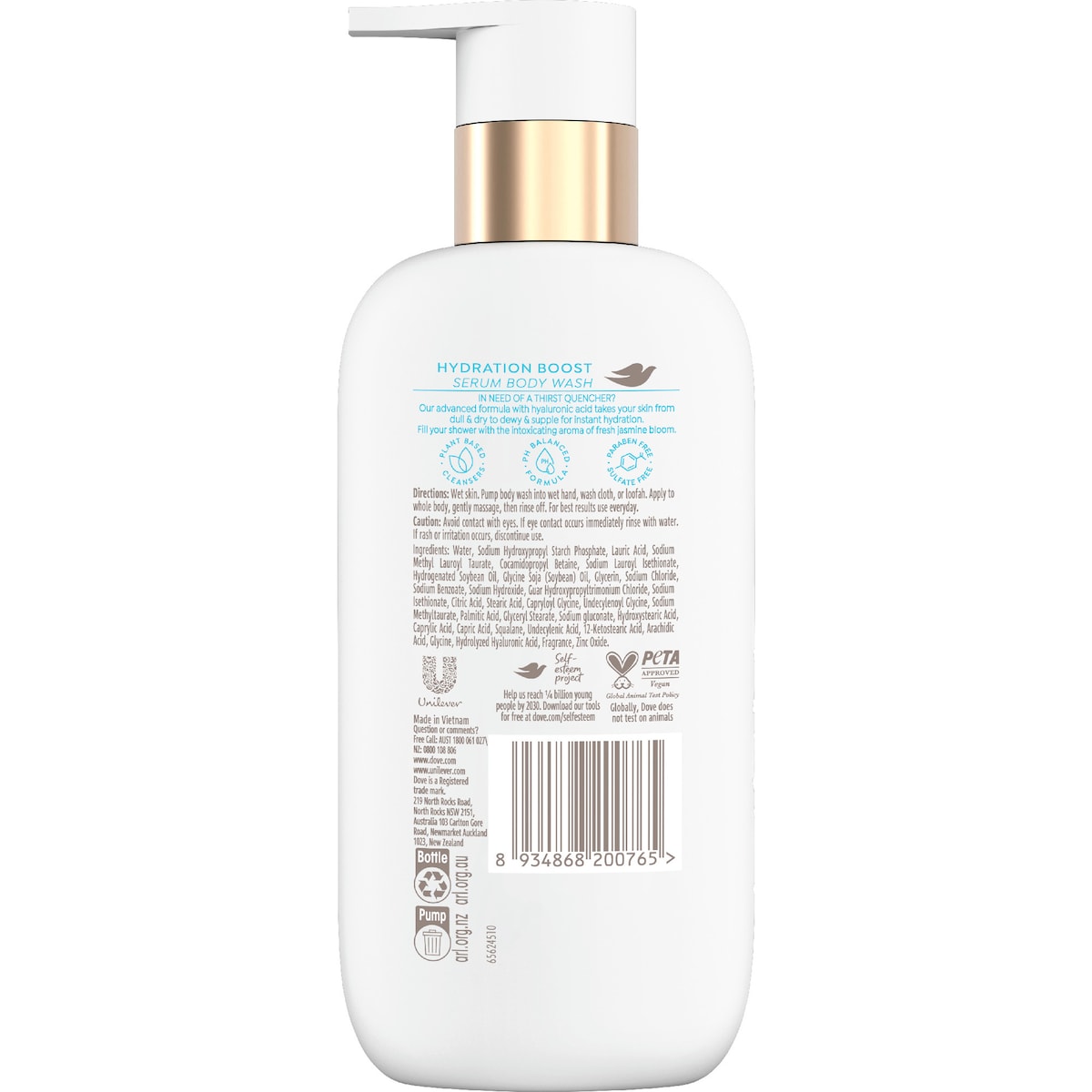 Dove Serum Body Wash Hydration Boost 300ml