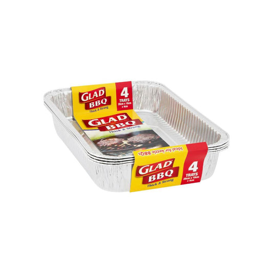 Glad Large BBQ Tray - 4 pack