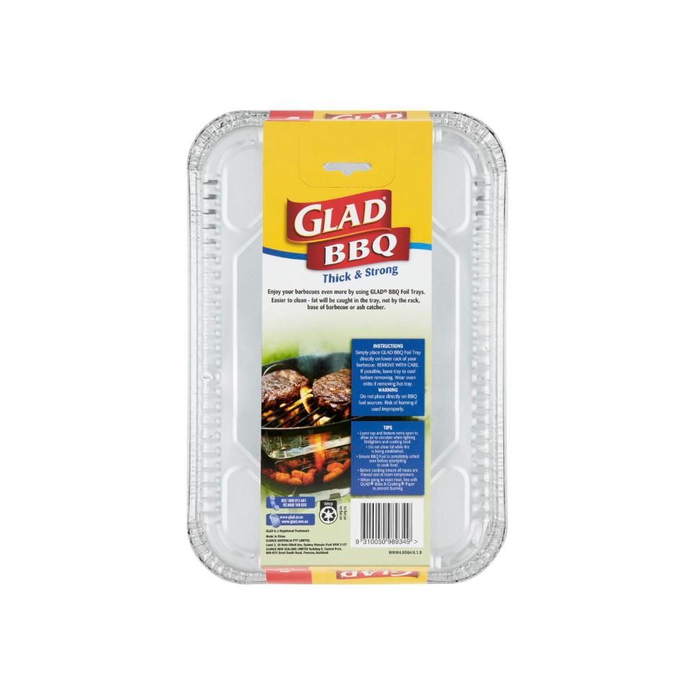 Glad Large BBQ Tray - 4 pack