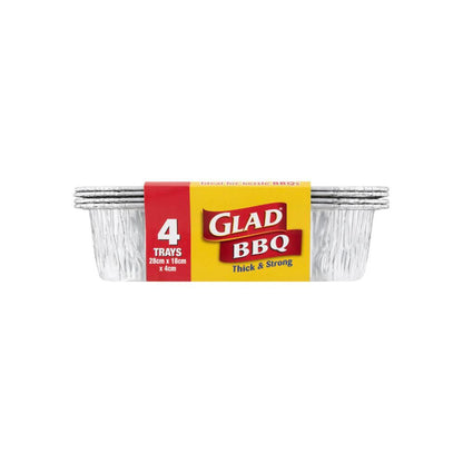 Glad Large BBQ Tray - 4 pack