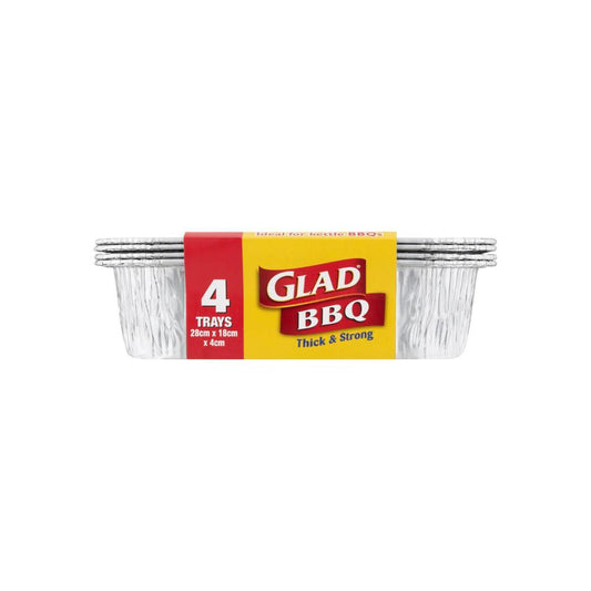 Glad Large BBQ Tray - 4 pack