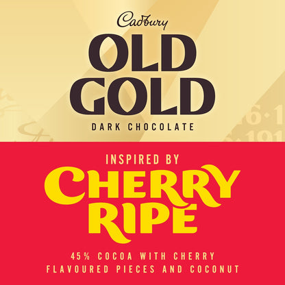Cadbury Old Gold Cherry Ripe Dark Chocolate Block 170g