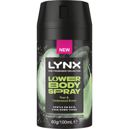 Lynx Lower Body Deodorant Spray Pear & Cedarwood 100ml
