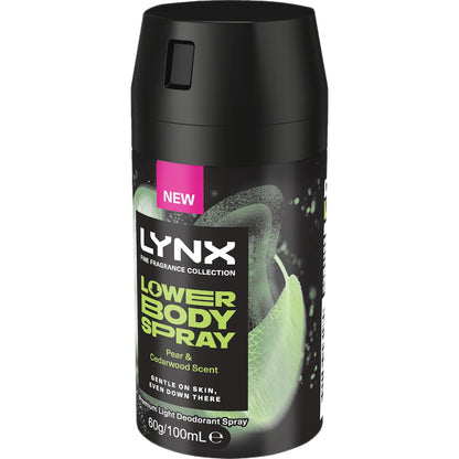 Lynx Lower Body Deodorant Spray Pear & Cedarwood 100ml