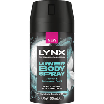Lynx Lower Body Deodorant Spray Coconut & Sandalwood 100ml