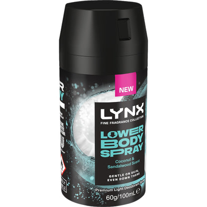 Lynx Lower Body Deodorant Spray Coconut & Sandalwood 100ml