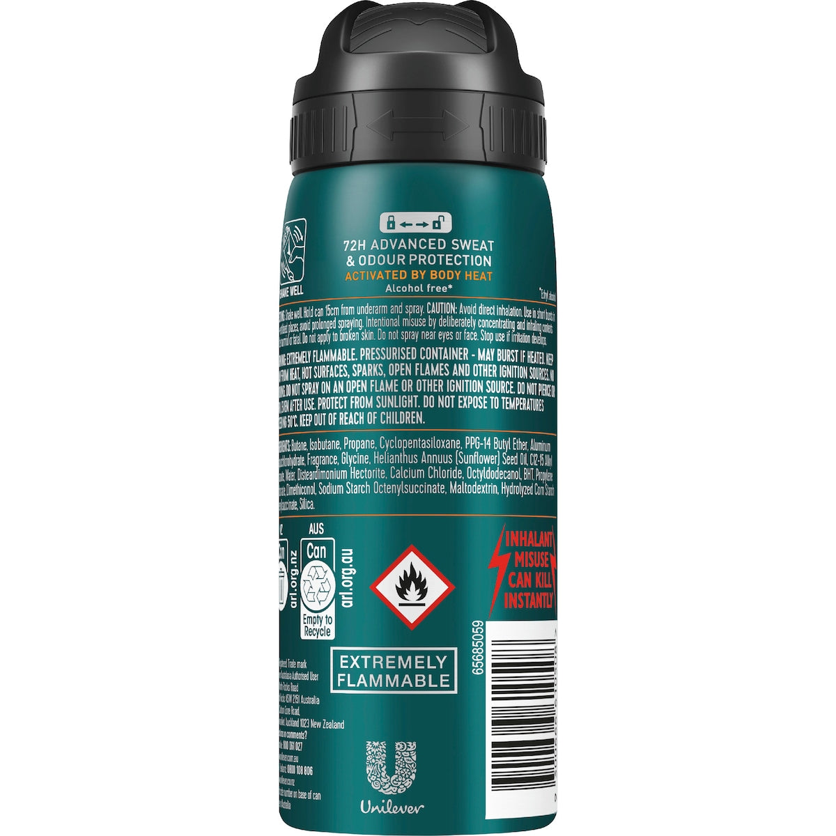 Rexona Men Antiperspirant Advanced Protection Workout Deodorant 150ml