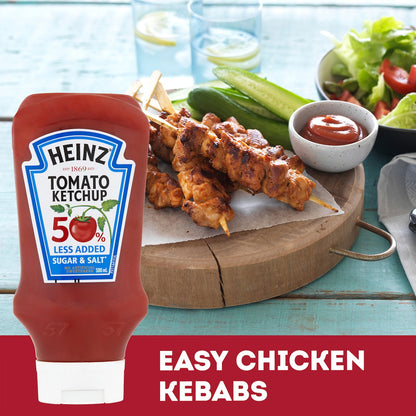 Heinz Tomato Ketchup Sauce Bottle 50% Less Sugar & Salt 500ml
