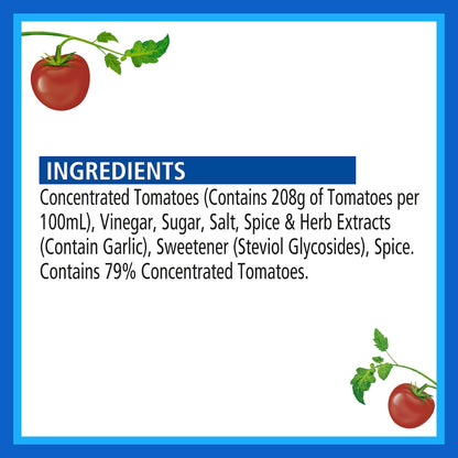 Heinz Tomato Ketchup Sauce Bottle 50% Less Sugar & Salt 500ml