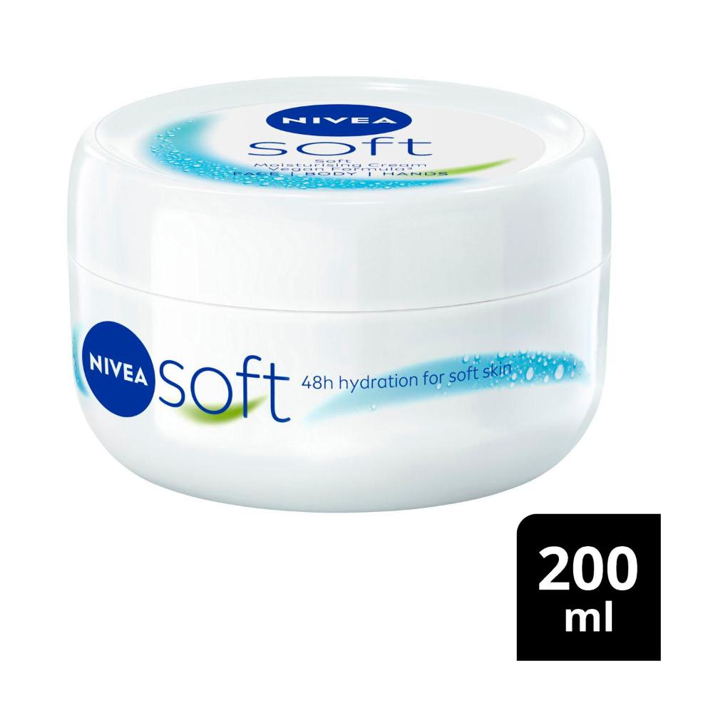 Nivea Soft Cream Lotion Moisturiser + Jojoba Oil & Vitamin E - 200mL
