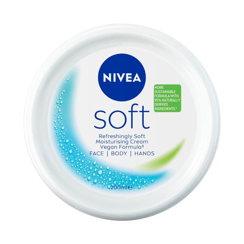 Nivea Soft Cream Lotion Moisturiser + Jojoba Oil & Vitamin E - 200mL