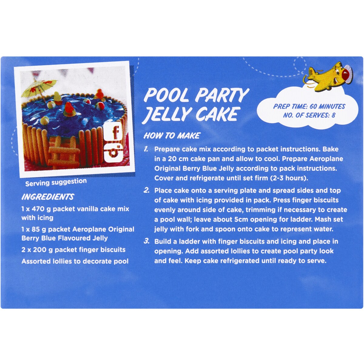 Aeroplane Original Berry Blue Flavoured Jelly 85g