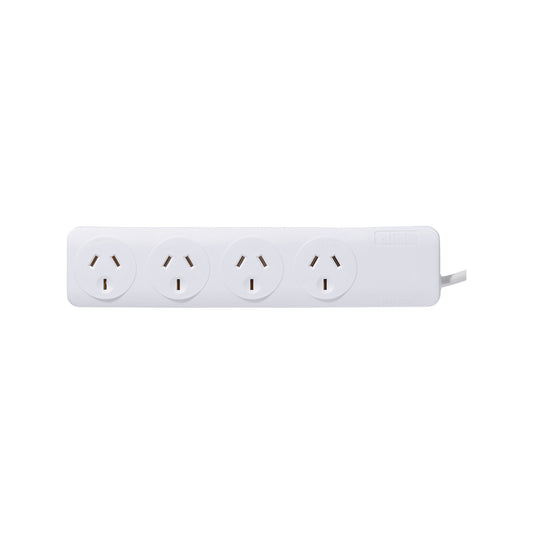 Click White 4 Outlet Powerboard