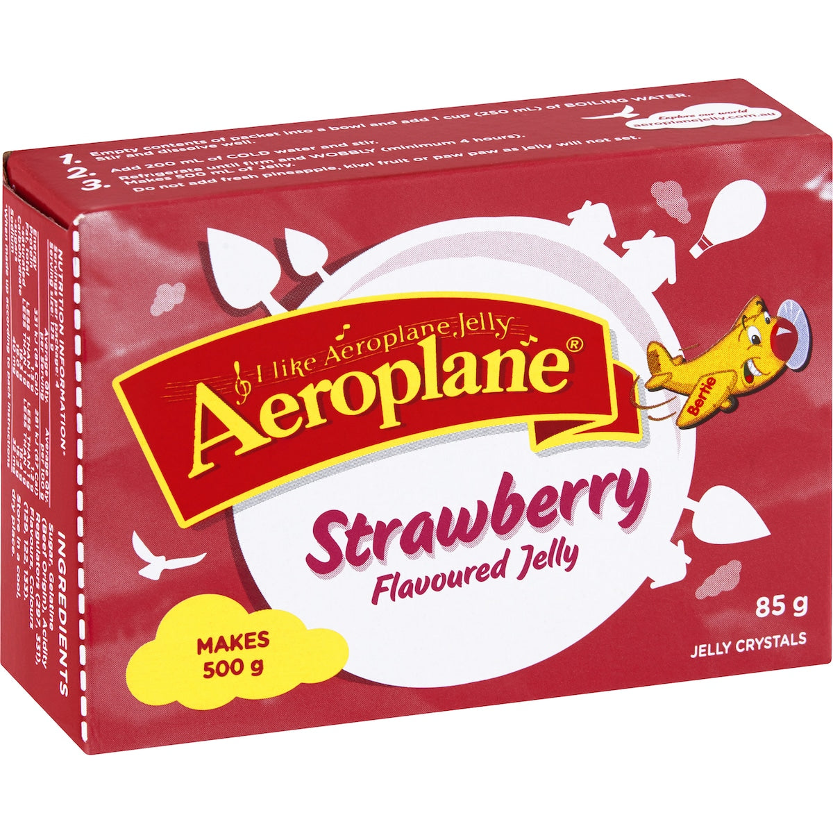 Aeroplane Original Strawberry Flavoured Jelly 85g